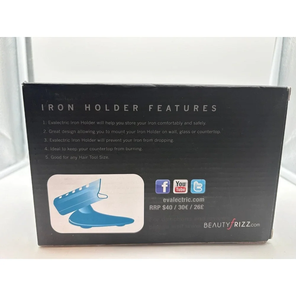 Valectric iron holder, ocean blue in like new condition